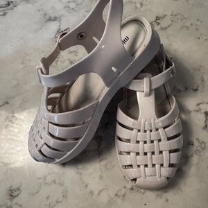 Mini Melissa Whire Jelly Fisherman Sandals size 1